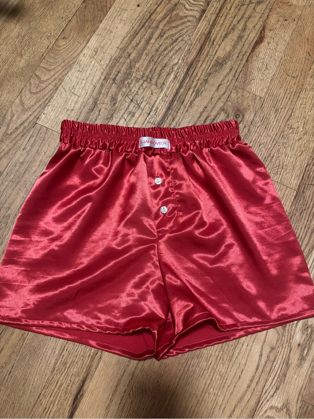 Handover Red Satin Boxer Shorts